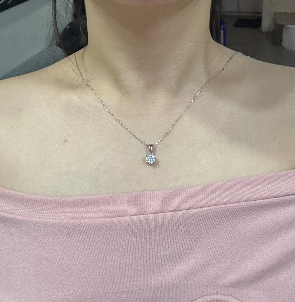 Authentic Moissanite Diamond Necklace