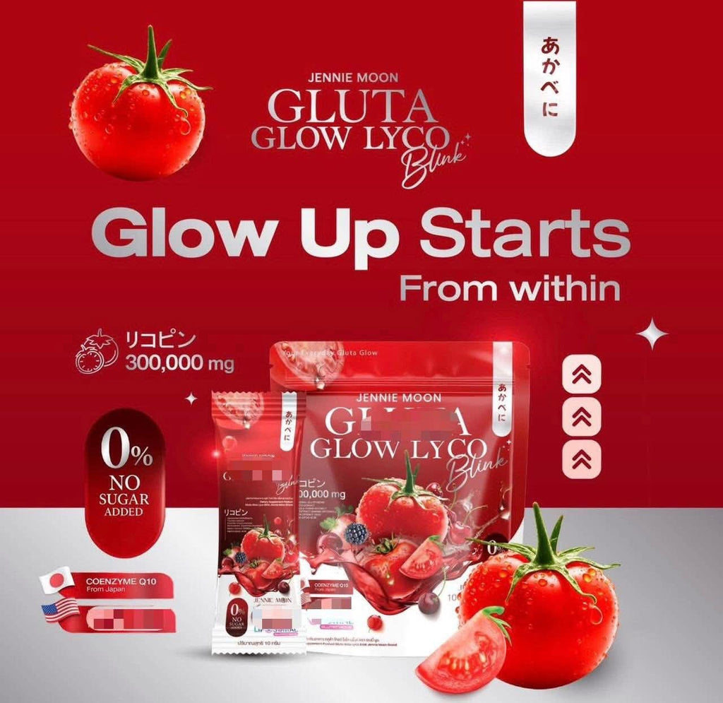 Glow from the inside out with Jennie Moon Gluta Glow Lyco Drink!