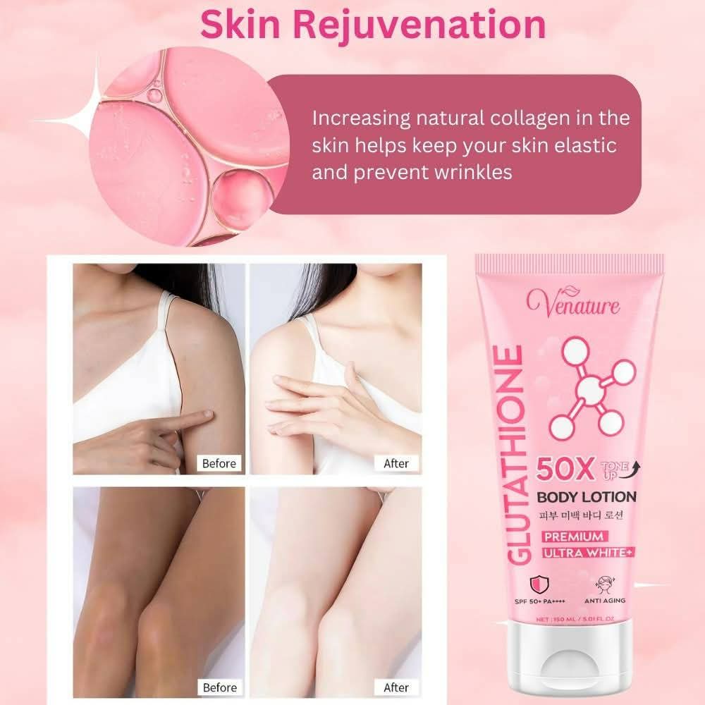 Venature Gluta Lotion | Body Tone Up 50X Ultra White Sun Defense