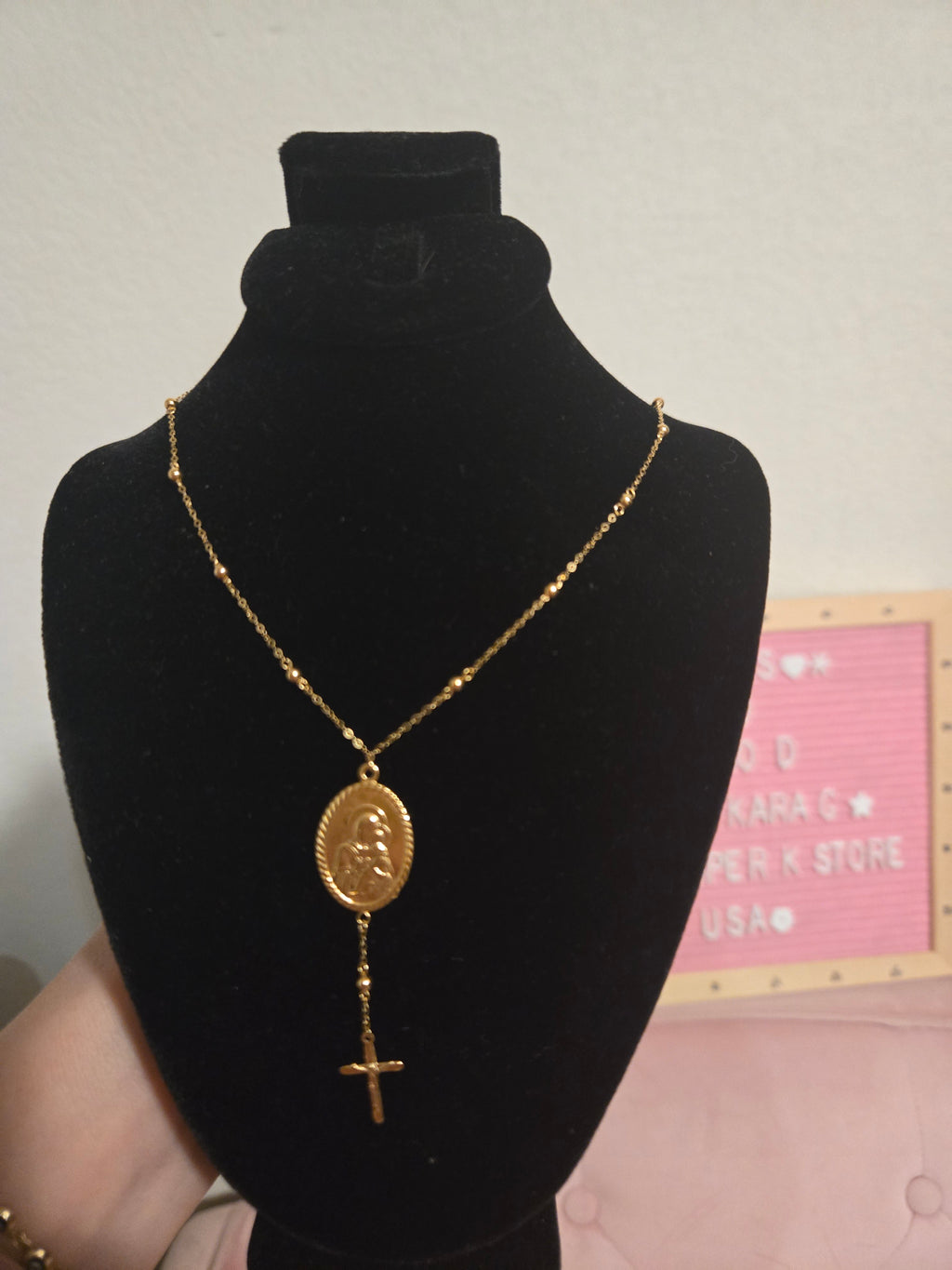 Rosary necklace  18k saudi gold pawnble