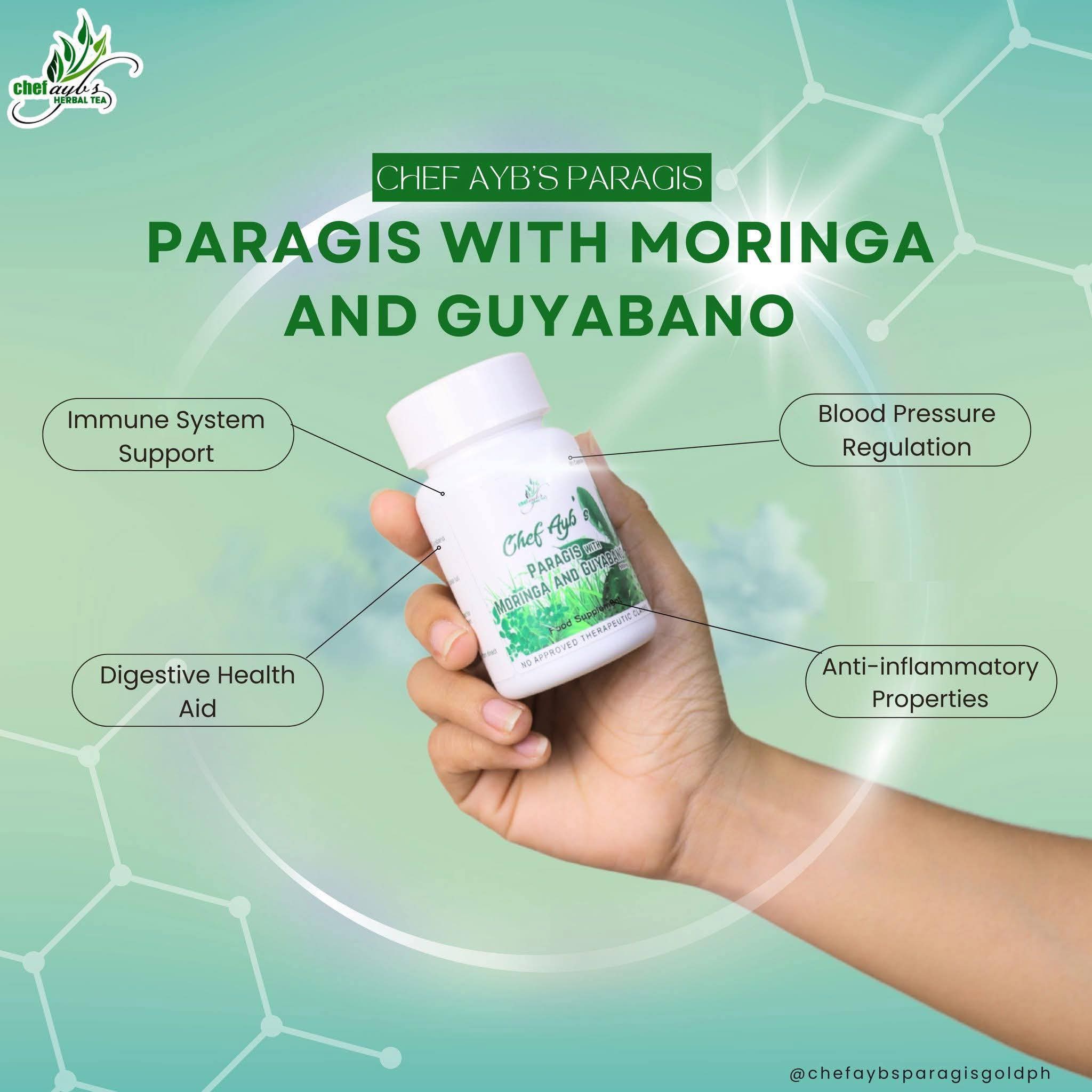 Paragis with moringa and Guyabano capsule