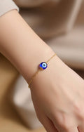 10k gold evil eye bracelet