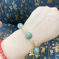 JADE W/ HEART OVER ALL GOOD LUCK

CHARM BRACELET 

JADE
