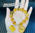 Citrine mystic knot & elephant over all
Good luck charm bracelet