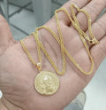 18k Padre Pio necklace