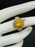10k gold citrine ring