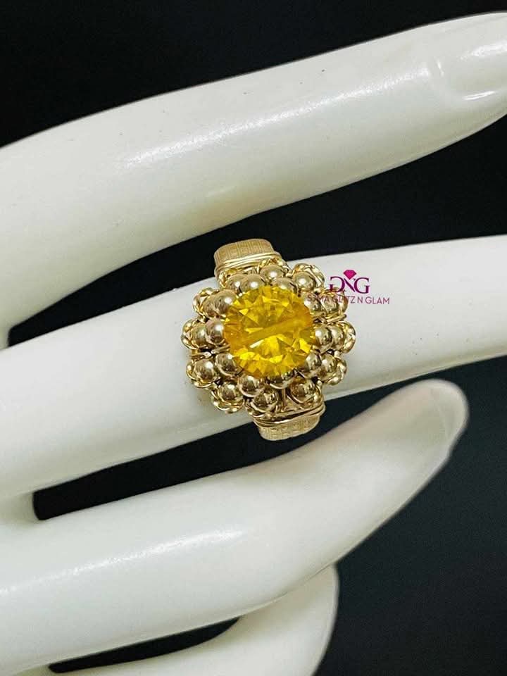 10k gold citrine ring