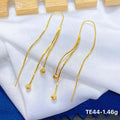 18k saudi gold pawnable light weight  earrings