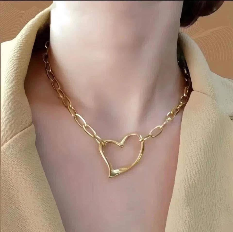Thailand gold Heart necklace