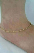 10k Us gold anklet