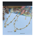 Necklace and bracelet 18k saudi gold pawnable