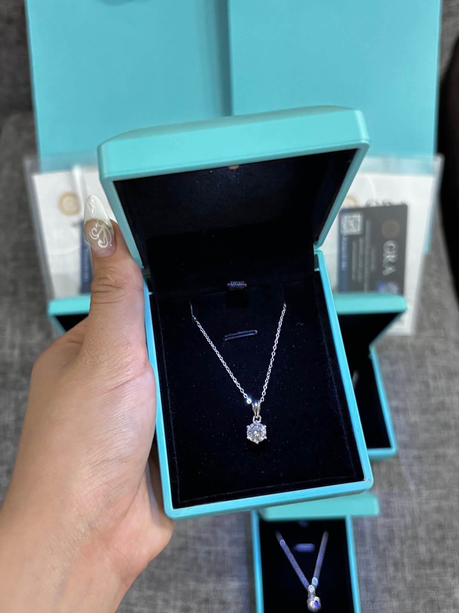 Authentic Moissanite Diamond Necklace