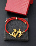 Dragon red  string bracelet